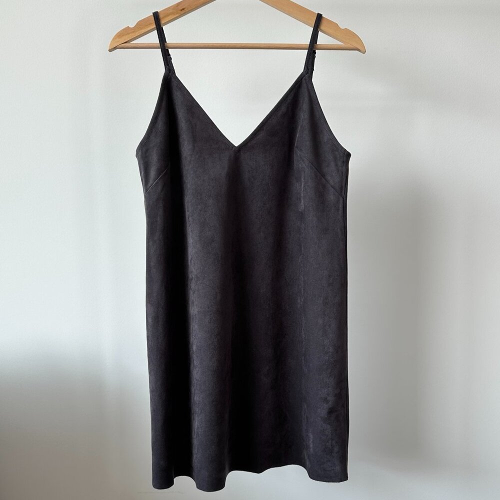 Wilfred Vivienne Blue Suede Mini Dress